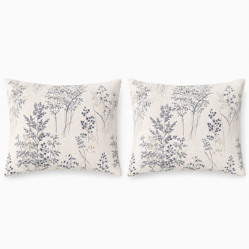 Breeze Blue Pillowcases Set 2 Pcs – Soft & Breathable Blended Cotton