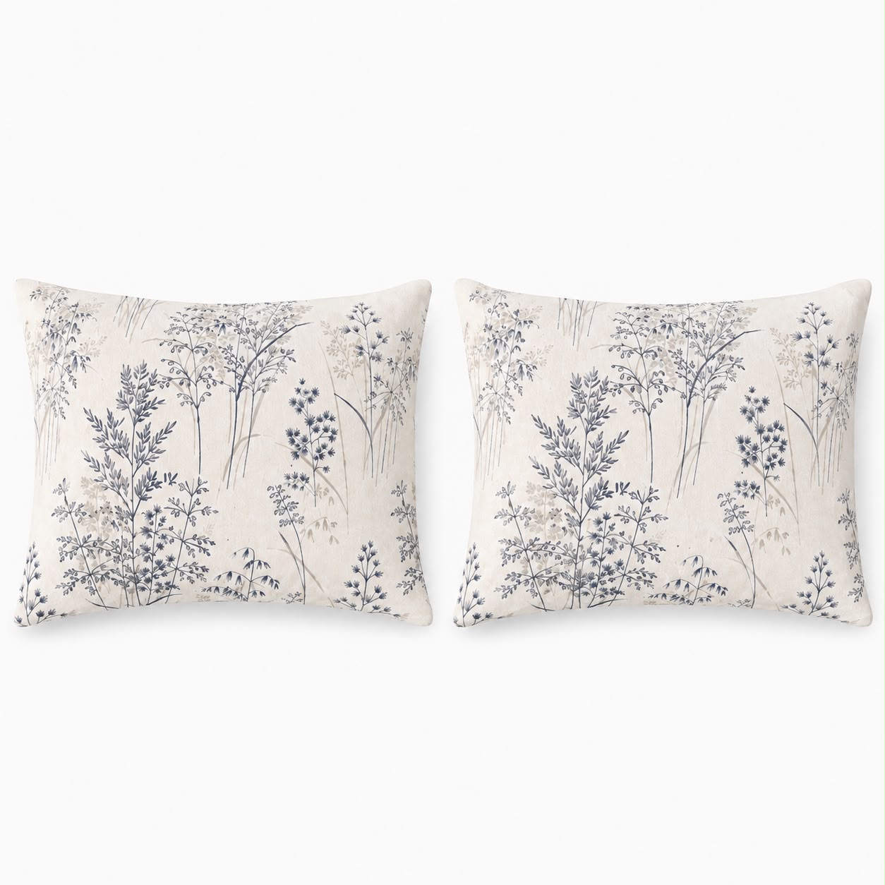 Breeze Blue Pillowcases Set 2 Pcs – Soft & Breathable Blended Cotton