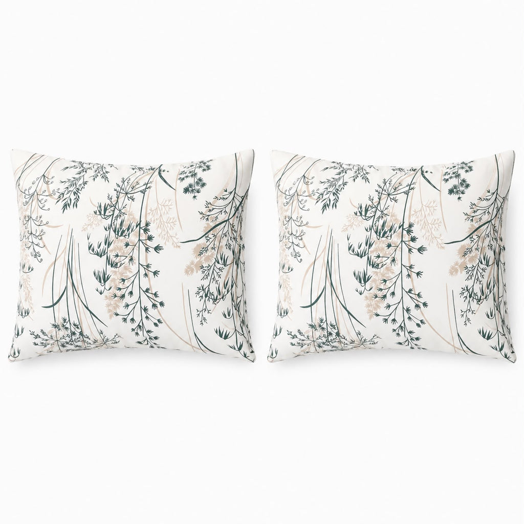 Breeze Green Pillowcases Set 2 Pcs – Soft & Breathable Blended Cotton