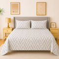 Gray Rose Quilt cover with zipper – Soft & Breathable Blended Cotton