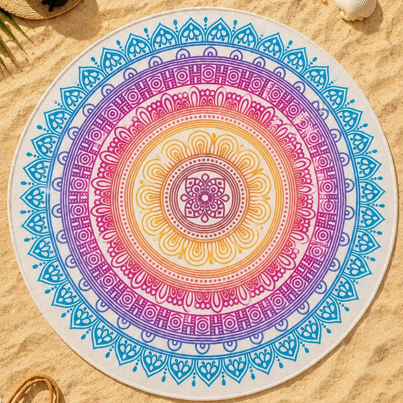 Beach Mat – Sandproof Outdoor Mat – Mandela design