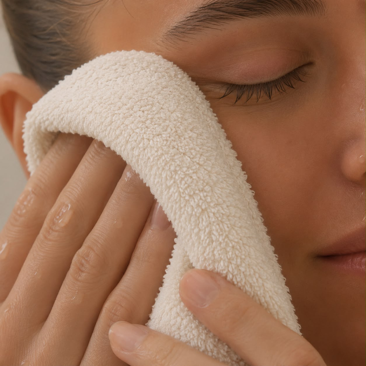 Pure Cotton Face Towels – Grid Design 700 GSM