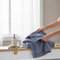 Pure Cotton Bath Towels – Grid Design 700 GSM