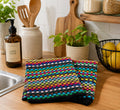 Cotton Kitchen Towel Set(2pcs)- MultiColor Design