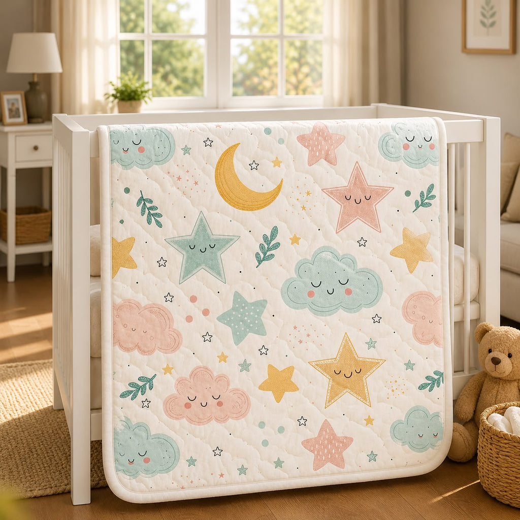 Baby Quilt & Pillow Set – Sweet Dreamy Design