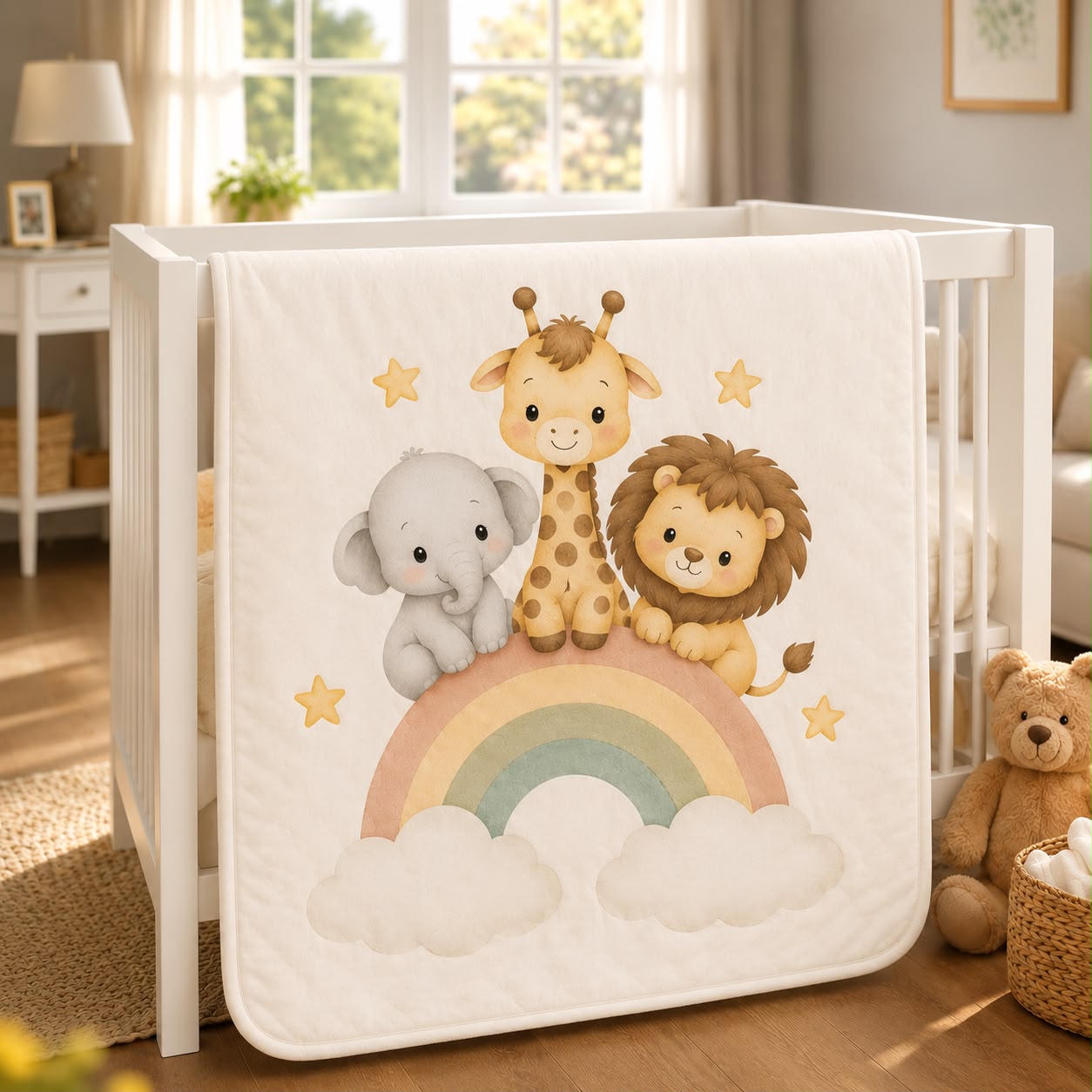 Baby Quilt & Pillow Set – Little Zoo Design