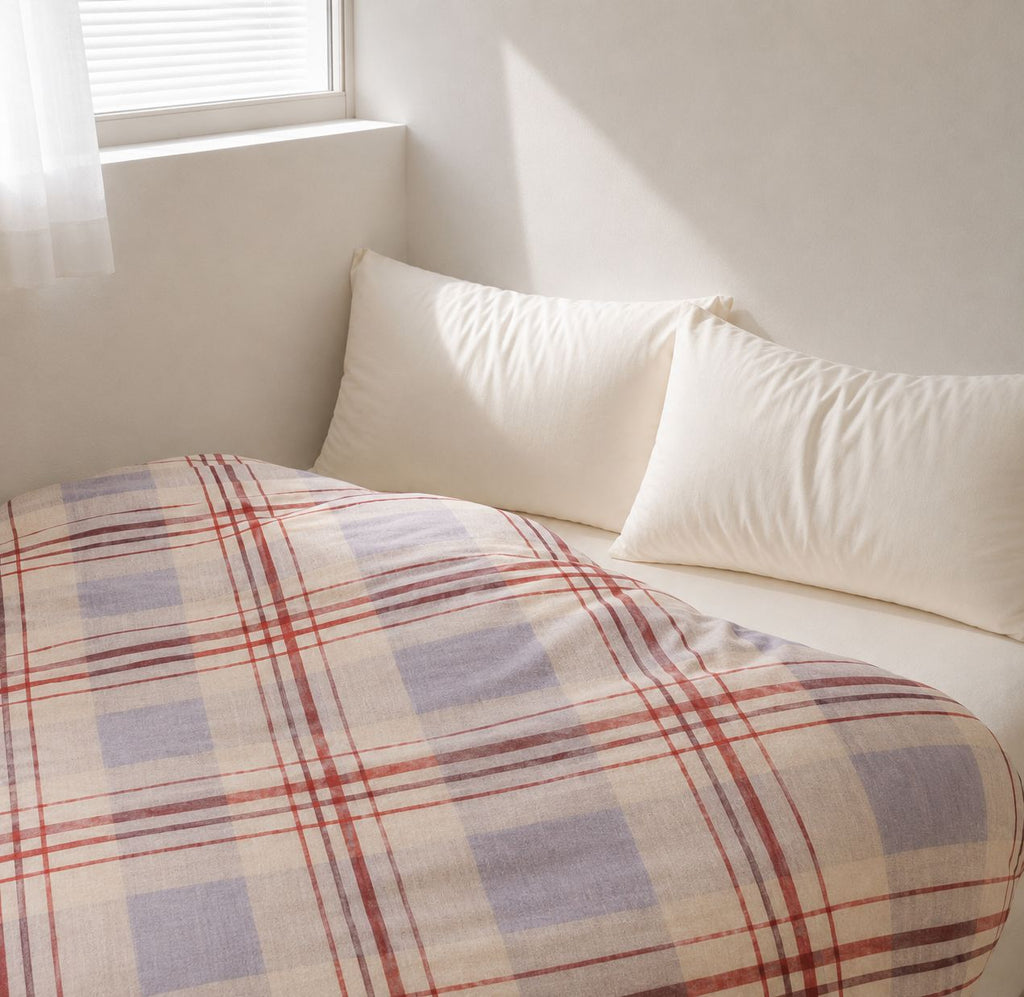Classic Quilt Cover With Zipper – Soft & Breathable Blended Cotton