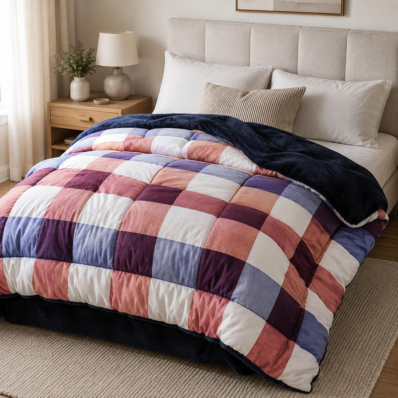 Double Face Winter Quilt – Caro Blue Design