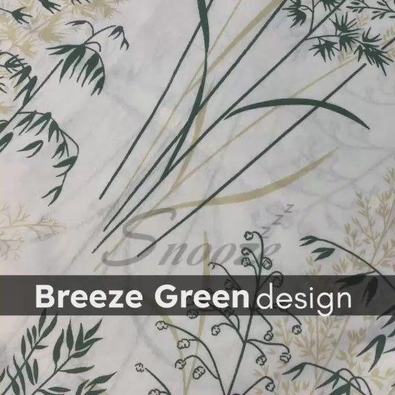 Breeze Green Fitted Bed Sheet Set – Soft & Breathable Blended Cotton
