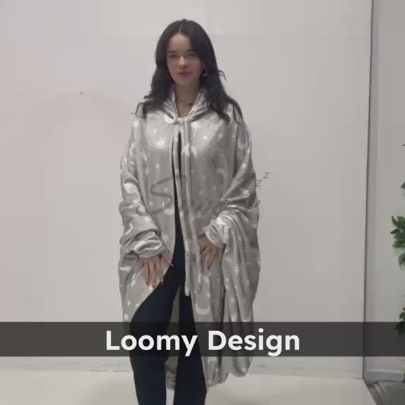 بطانية يمكن ارتداؤها بغطاء رأس – تصميم لومي