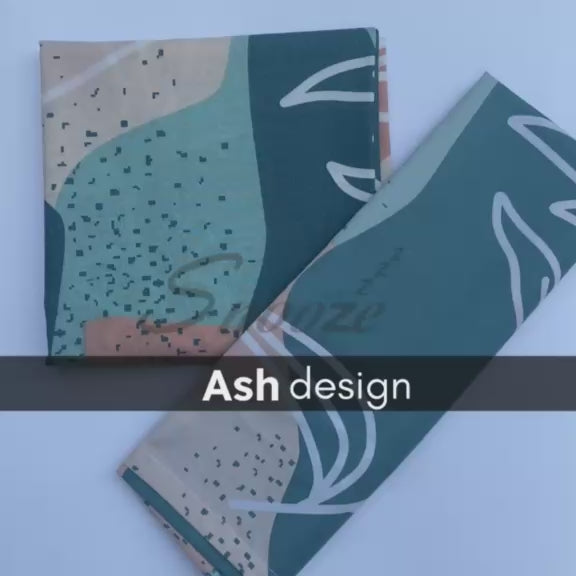 Ash Pillowcases Set 2 Pcs – Soft & Breathable Blended Cotton