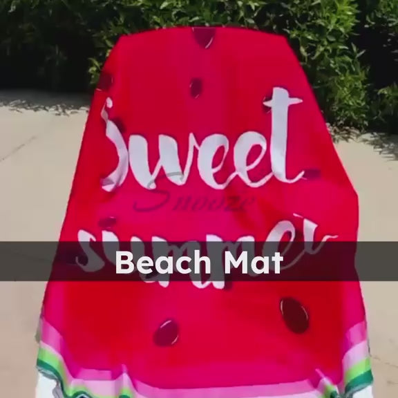 Beach Mat – Sandproof Outdoor Mat – Watermelon Design