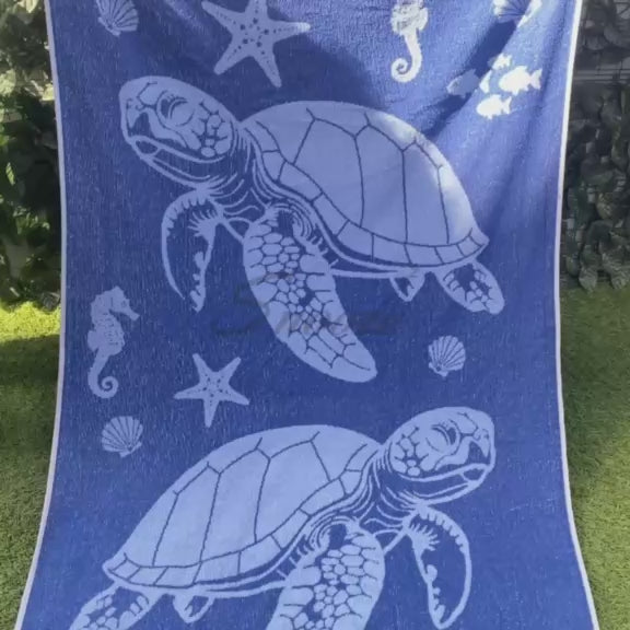 Beach Towel – Soft & Absorbent Sea Life Design