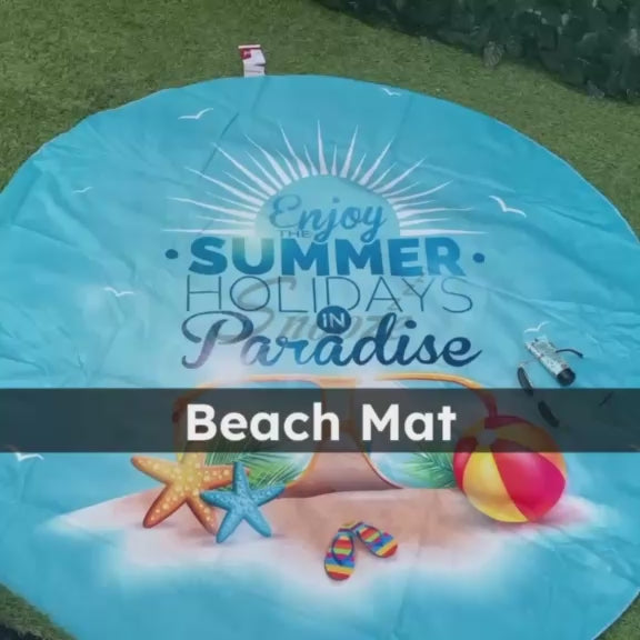 Beach Mat – Sandproof Outdoor Mat – Paradise Design