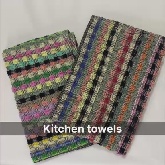 Cotton Kitchen Towel Set(2pcs)- MultiColor Design