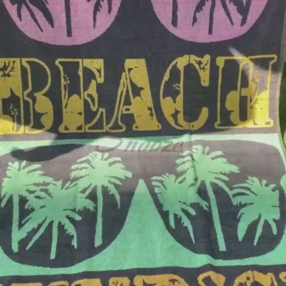 Beach Towel – Soft & Absorbent Sunset Design