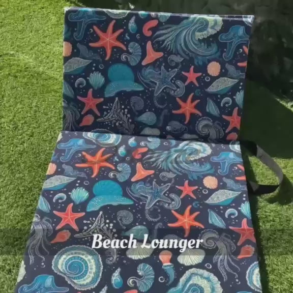 Beach Lounger & Bag 2in1 – Sea Shell Design