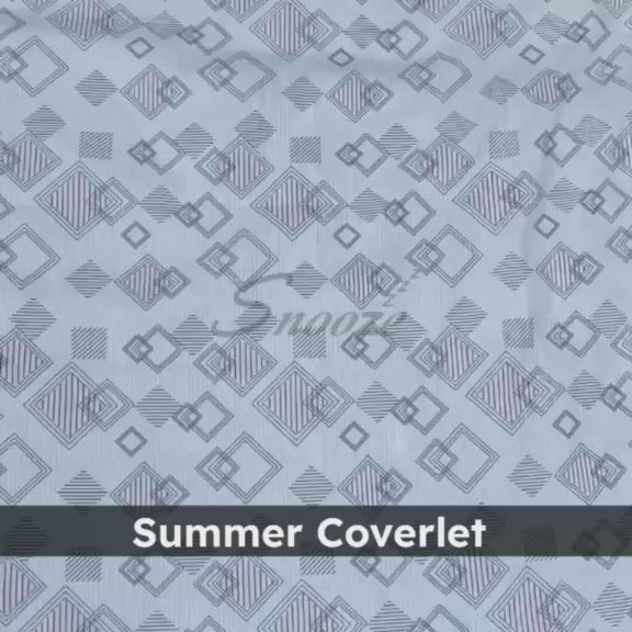 Printed Summer Coverlet – Lightweight & Soft | Vecta Design
